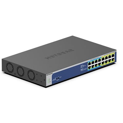 Netgear GS516UP Ethernet Switch - 16 Ports - 2 Layer Supported - 456.80 W Power Consumption - 380 W PoE Budget - GS516UP100NAS