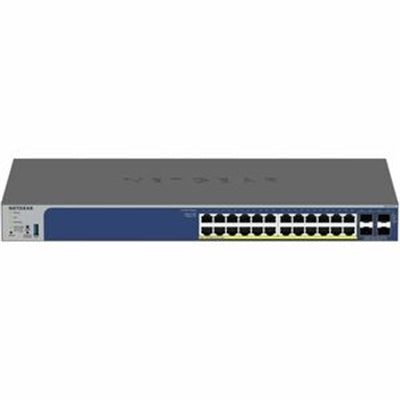 28-port Poe Gigabit/10g Stackable Smart Switch - Managed, 24 X Poe+ 195w, 2 X 10