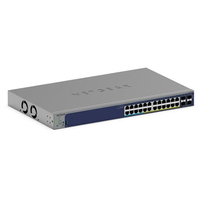 24-Port Gigabit Ethernet PoE+ Smart Switch w/ optional Remote/Cloud Management and 4 SFP+ Ports (190W)