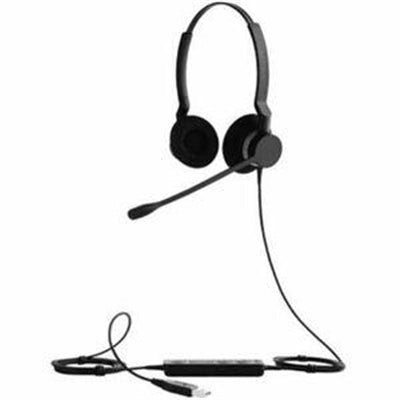 Jabra - Biz 2300 Gsa2399-823-109ptt USB Connector Duo Headset - Black