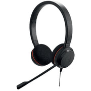 Jabra - Evolve 20 Headset - Microsoft Teams Certification - Stereo - USB Type a, USB Type C - Wired - 32 Ohm - 150 Hz to 7 - Black