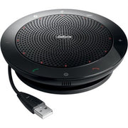 Jabra - Speak 510 UC Speakerphone - Wired/Wireless Bluetooth - Skype for Business - 4 Meeting Persons Capacity - Black