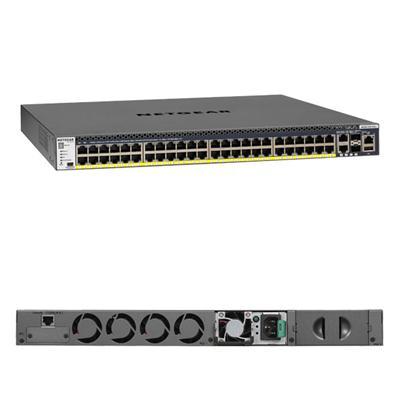NETGEAR M4300-52G-PoE+ 550W PSU Managed L2/L3/L4 Gigabit Ethernet (10/100/1000) Power Over Ethernet (PoE) 1U Black