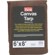 10 Oz. 6 Ft. x 8 Ft. Canvas Tarp