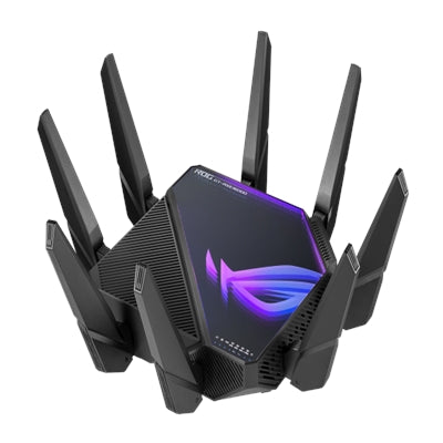 ASUS - ROG Rapture GT-AXE16000 Ethernet Wireless Router - Quad Band - 2.40 GHz ISM Band - 6 GHz UNII Band - 10 Gigabit - Unknown