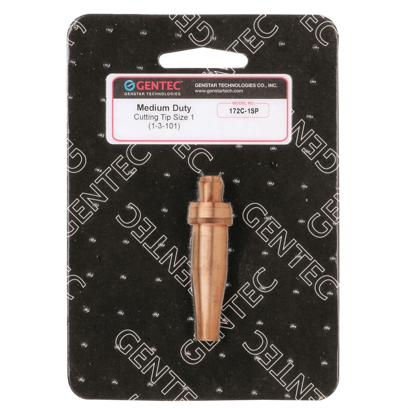 OXY-ACETYLENE CUTTING TIPS  (V STYLE), Cutting Tip, Acet., Med Duty, Size 1  (1-3-101)