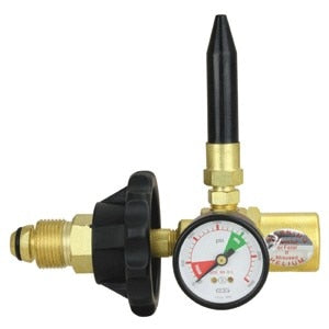 BALLON FILLER REGULATORS, Balloon Filler Regulator, Hand Tight, CGA580 w/ Gauge