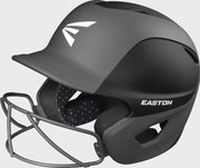 Easton Ghost 2-Tone Medium/Large Matte Batting Helmet With Softball Mask - Black/Charcoal