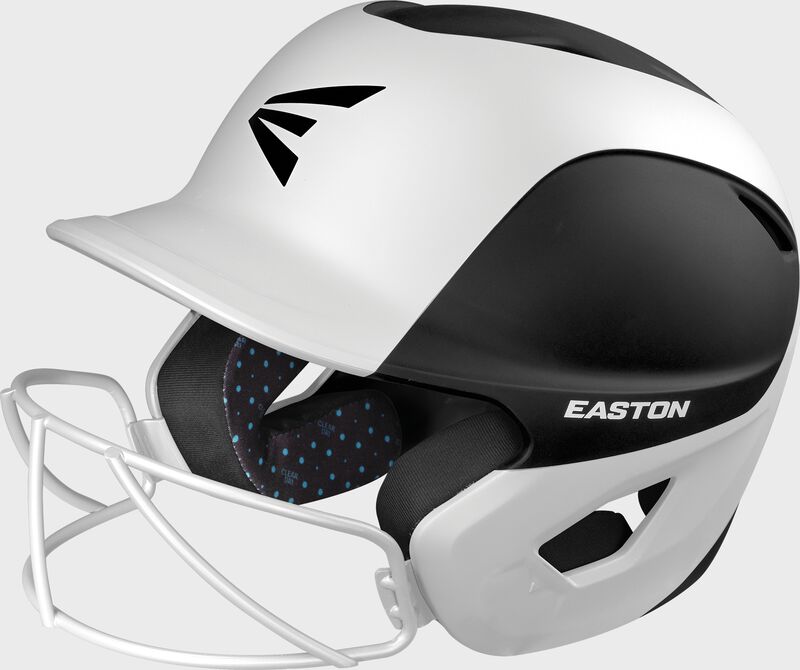 Easton Ghost 2-Tone Large/Xlarge Matte Batting Helmet With Softball Mask - Large/Extra Large - Black/White