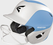 Easton Ghost 2-Tone Large/Xlarge Matte Batting Helmet With Softball Mask - Large/Extra Large - Columbia Blue/White