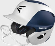 Easton Ghost 2-Tone Medium/Large Matte Batting Helmet With Softball Mask - Navy/White
