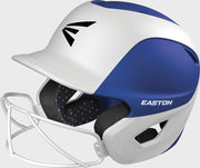 Easton Ghost 2-Tone Medium/Large Matte Batting Helmet With Softball Mask - Royal/White