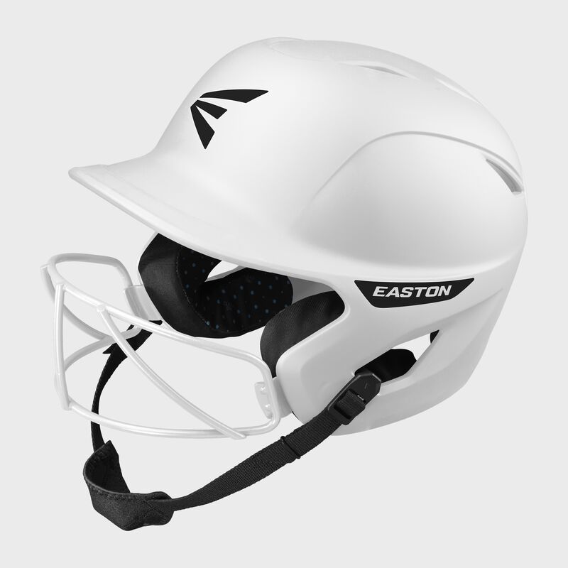 Easton Ghost Medium/Large Matte Batting Helmet With Softball Mask - White