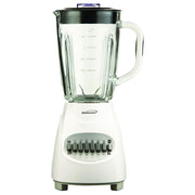 Brentwood JB-920W 12-Speed + Pulse Blender with Glass Jar, White