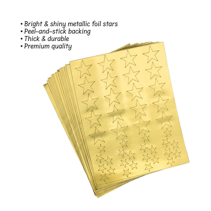 Sticker Forms - Gold Foil Stars - 20 sheets
