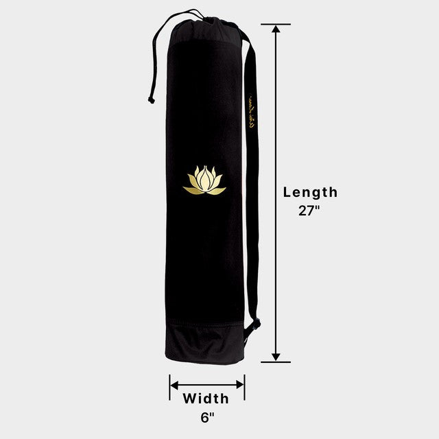 GOLD BLOSSOM Black with Gold Lotus - 27"L x 6"W