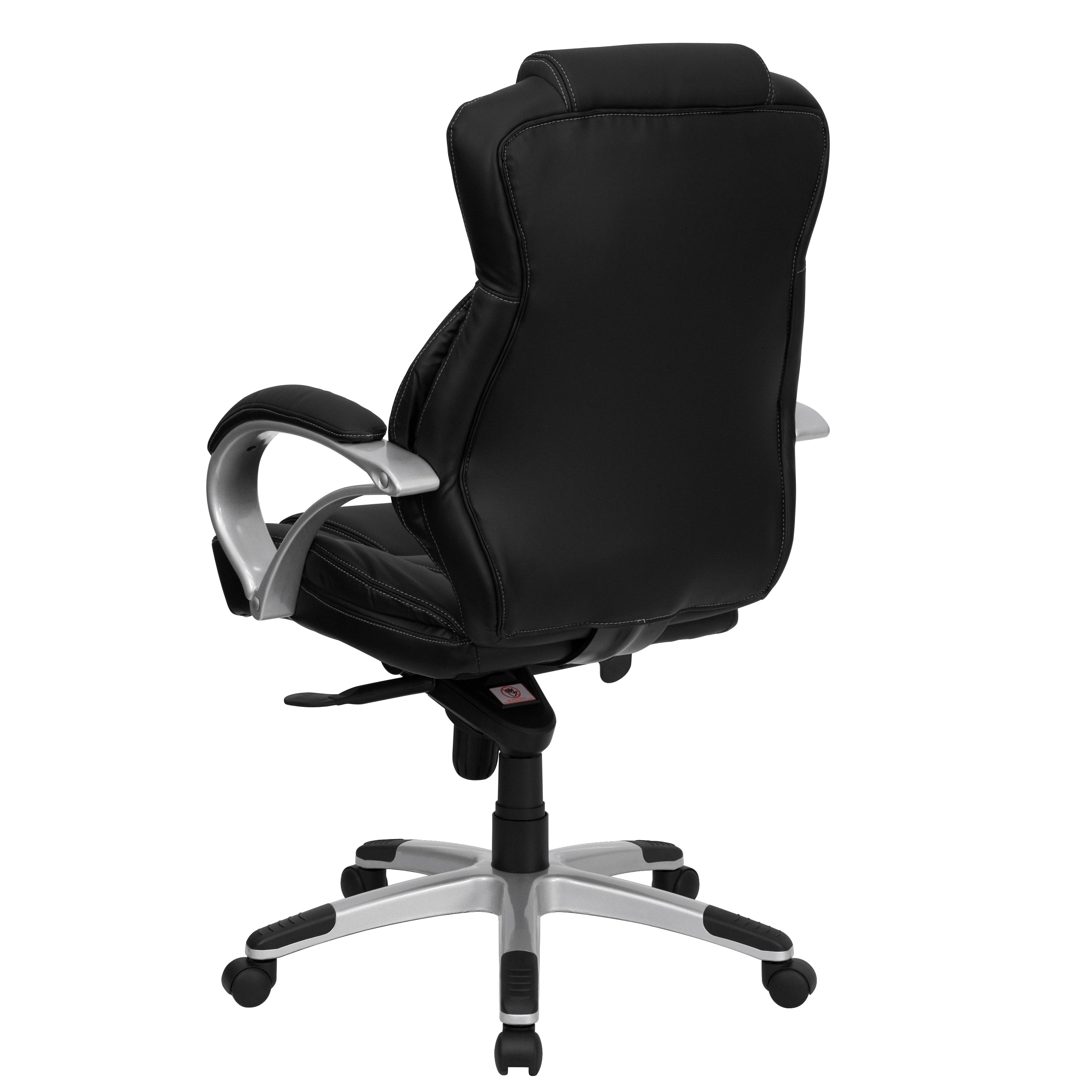 Hawkins High Back Black LeatherSoft Contemporary Executive Swivel Ergonomic Office Chair