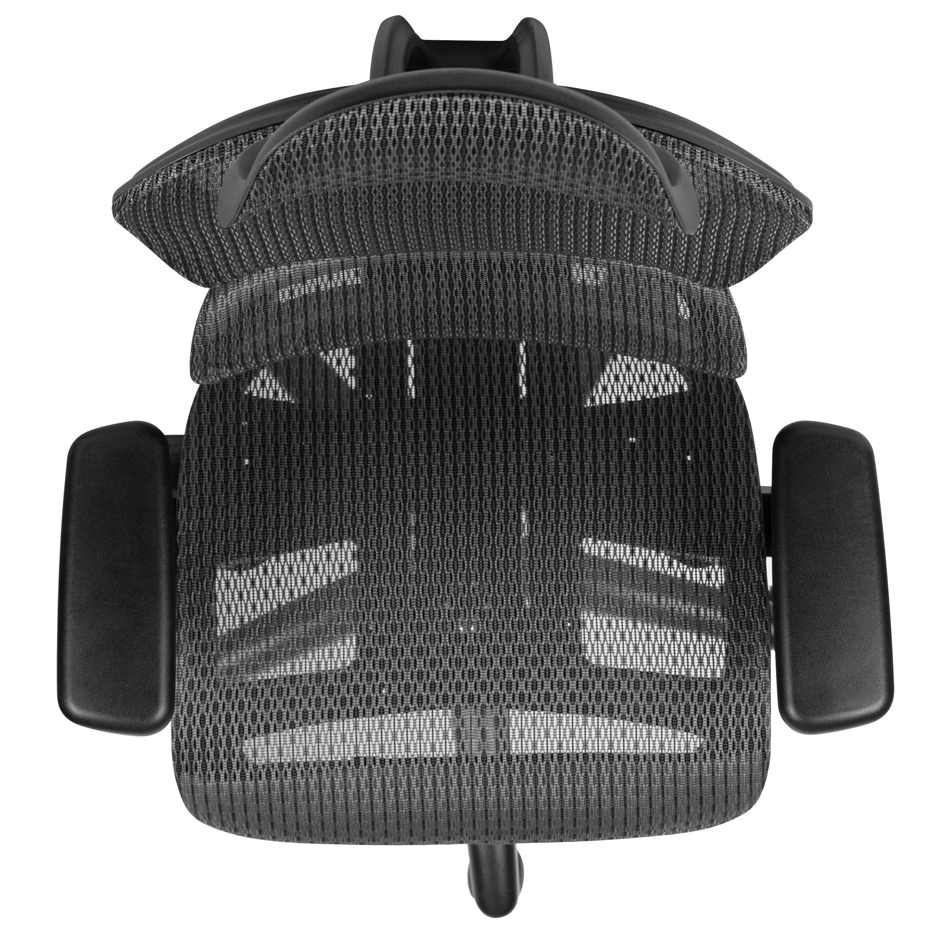 LO Ergonomic Mesh Office Chair with 2-to-1 Synchro-Tilt, Adjustable Headrest, Lumbar Support, and Adjustable Pivot Arms in Gray