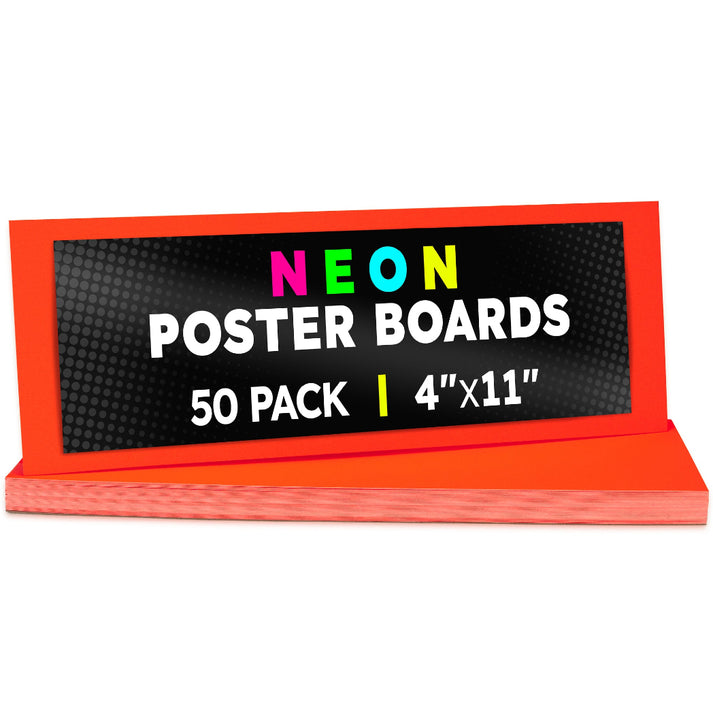 Cards 4"x11" pack of 50 ORANGE