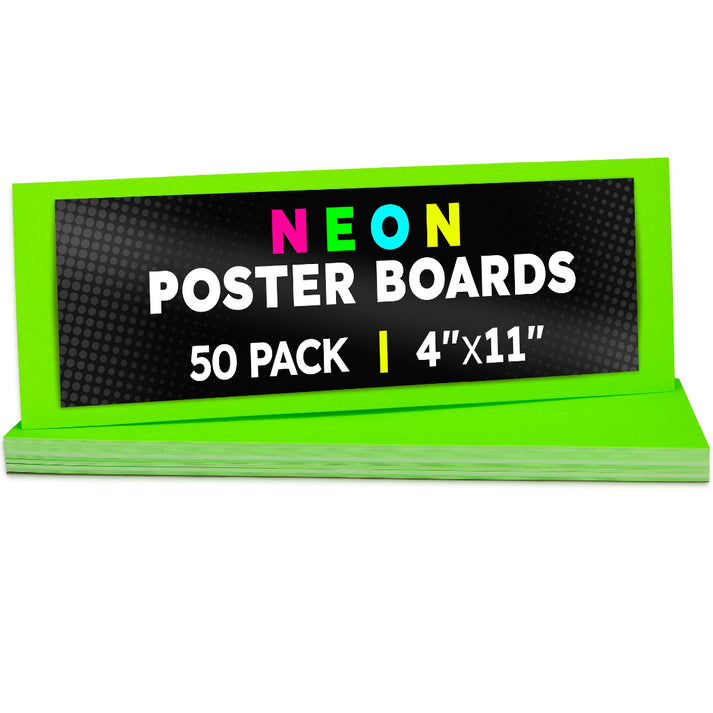 Cards 4"x11" pack of 50 GREEN