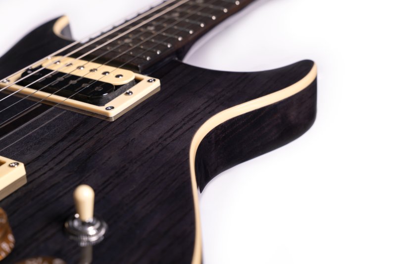 Washburn H10TB Wing Series Hawk Electric Guitar, Trans Black
