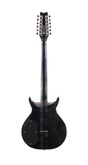 Washburn H12TB Wing Series Hawk 12-String Electric Guitar, Trans Black