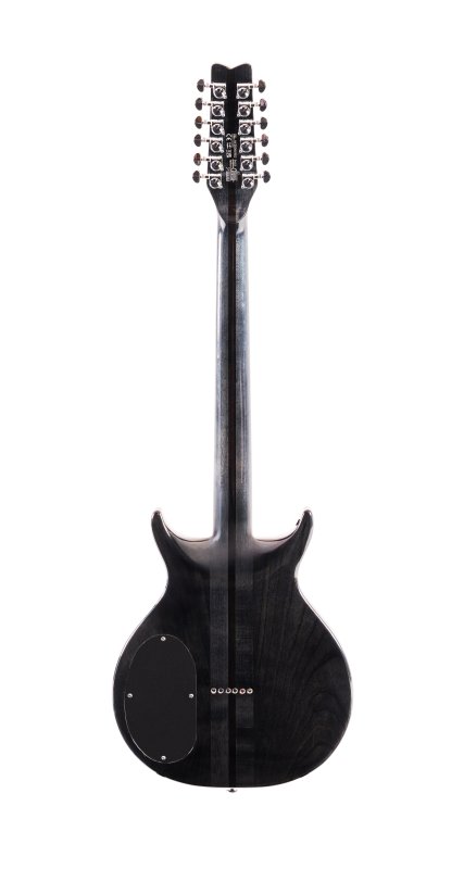 Washburn H12TB Wing Series Hawk 12-String Electric Guitar, Trans Black