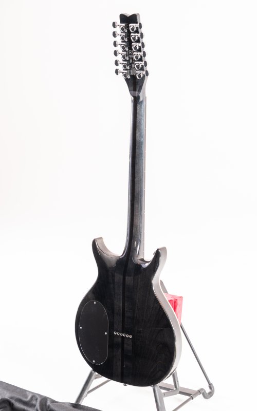 Washburn H12TB Wing Series Hawk 12-String Electric Guitar, Trans Black