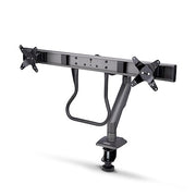 StarTech.com Desk Mount Dual Monitor Arm with Crossbar, Up to 27" Displays, Max 33lb/15kg, C-Clamp, Mechanical Spring, TAA