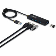 StarTech.com 4-Port USB-a Hub 5Gbps Bus Powered USB-a to 4x USB-a Mini Hub Extra Long 2ft/61cm Host Cable PCR Plastic Portable Desktop / Laptop USB Hu
