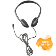 Personal Economical Headphones, 160 Pack