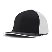 Varsity Cap - B18 Black White Black w/ Black Pipe, Large/XLarge