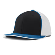 Varsity Cap - B20 Black White Royal w/ Royal Pipe, Small/Medium