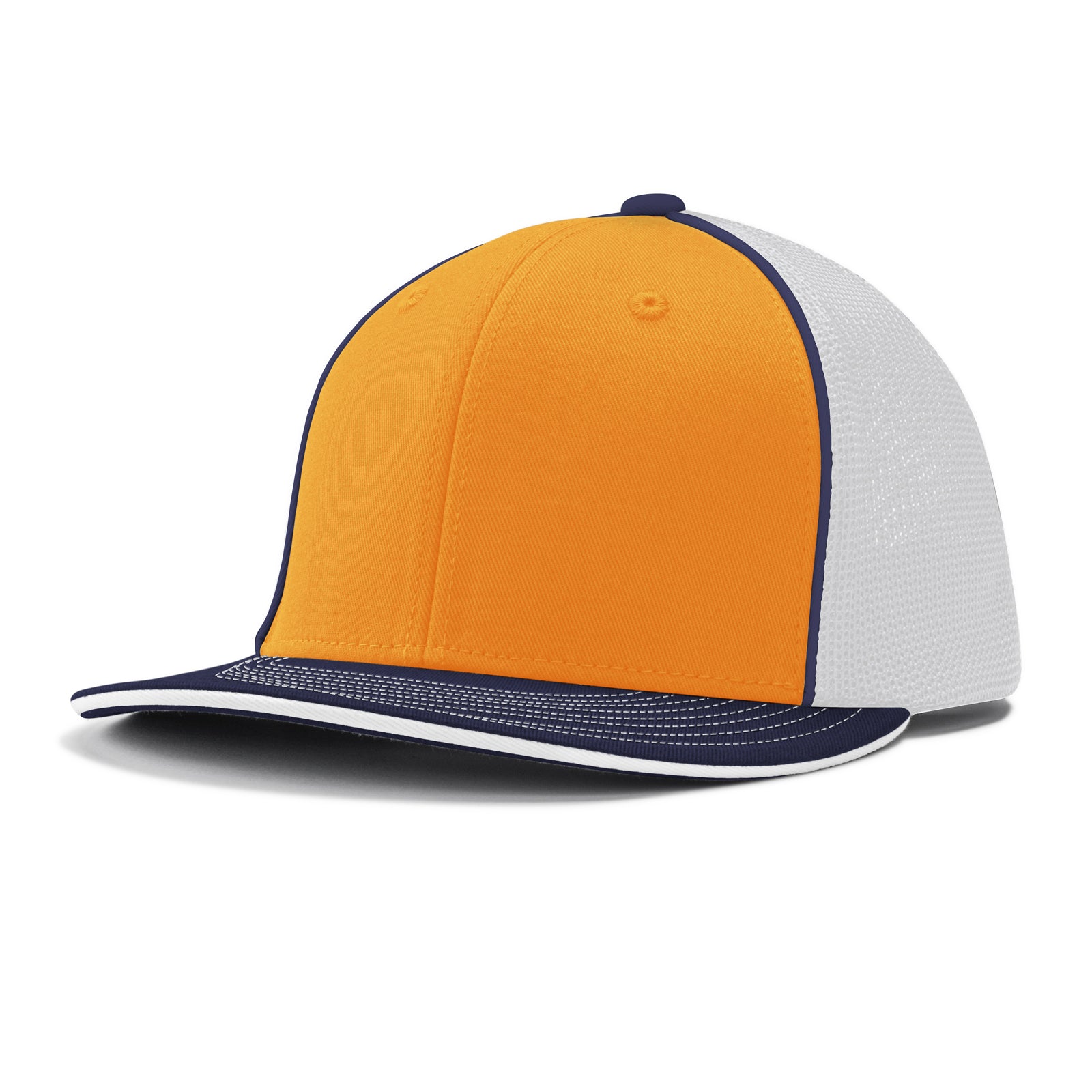 Varsity Cap - GO2 Gold White Navy w/ Navy Pipe, Large/XLarge