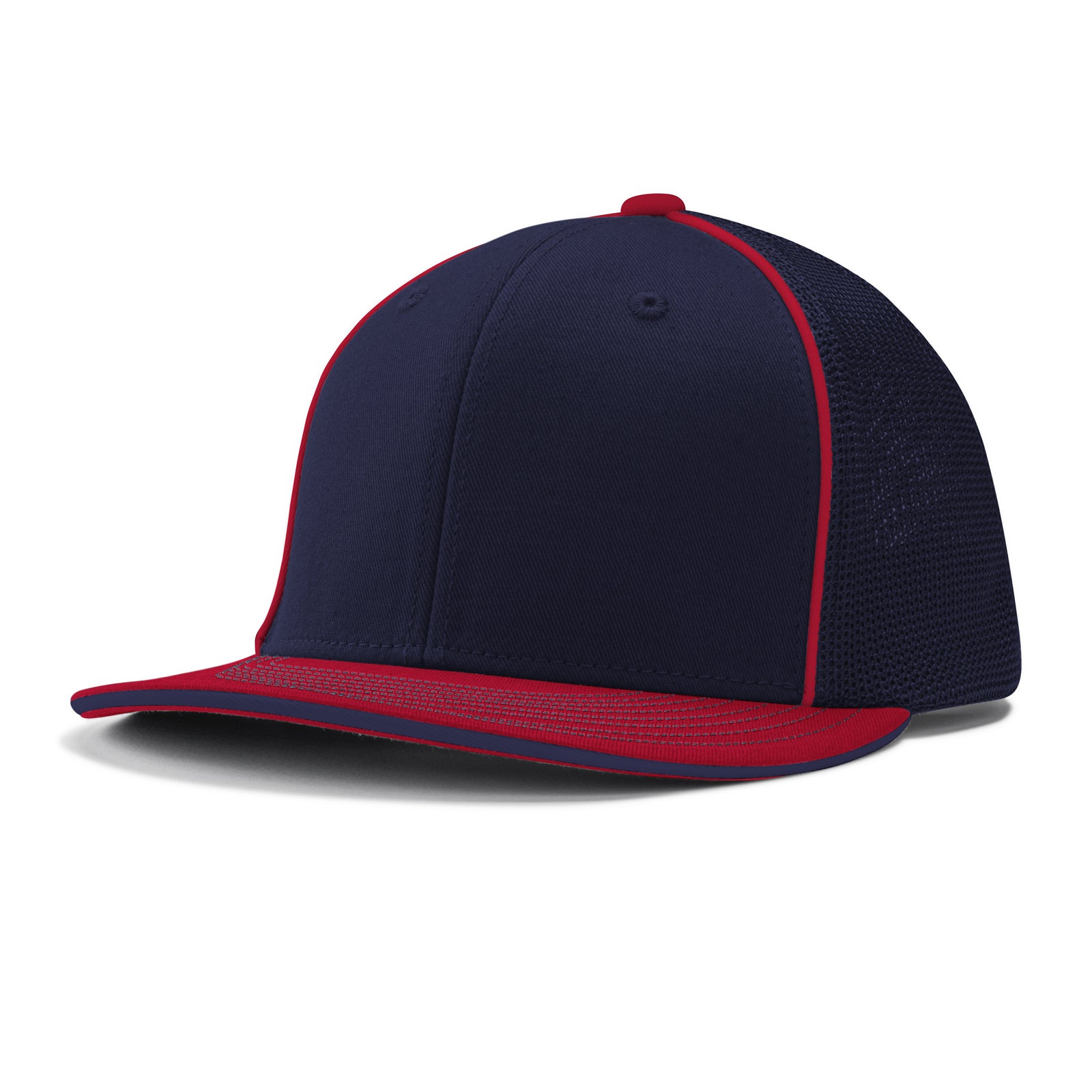 Varsity Cap - NY9 Navy Navy Scarlet w/ Scarlet Pipe, Large/XLarge