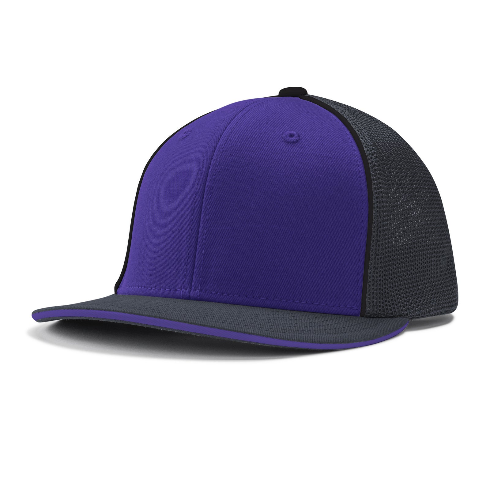 Varsity Cap - PU2 Purple Graphite Black w/ Black Pipe, Large/XLarge