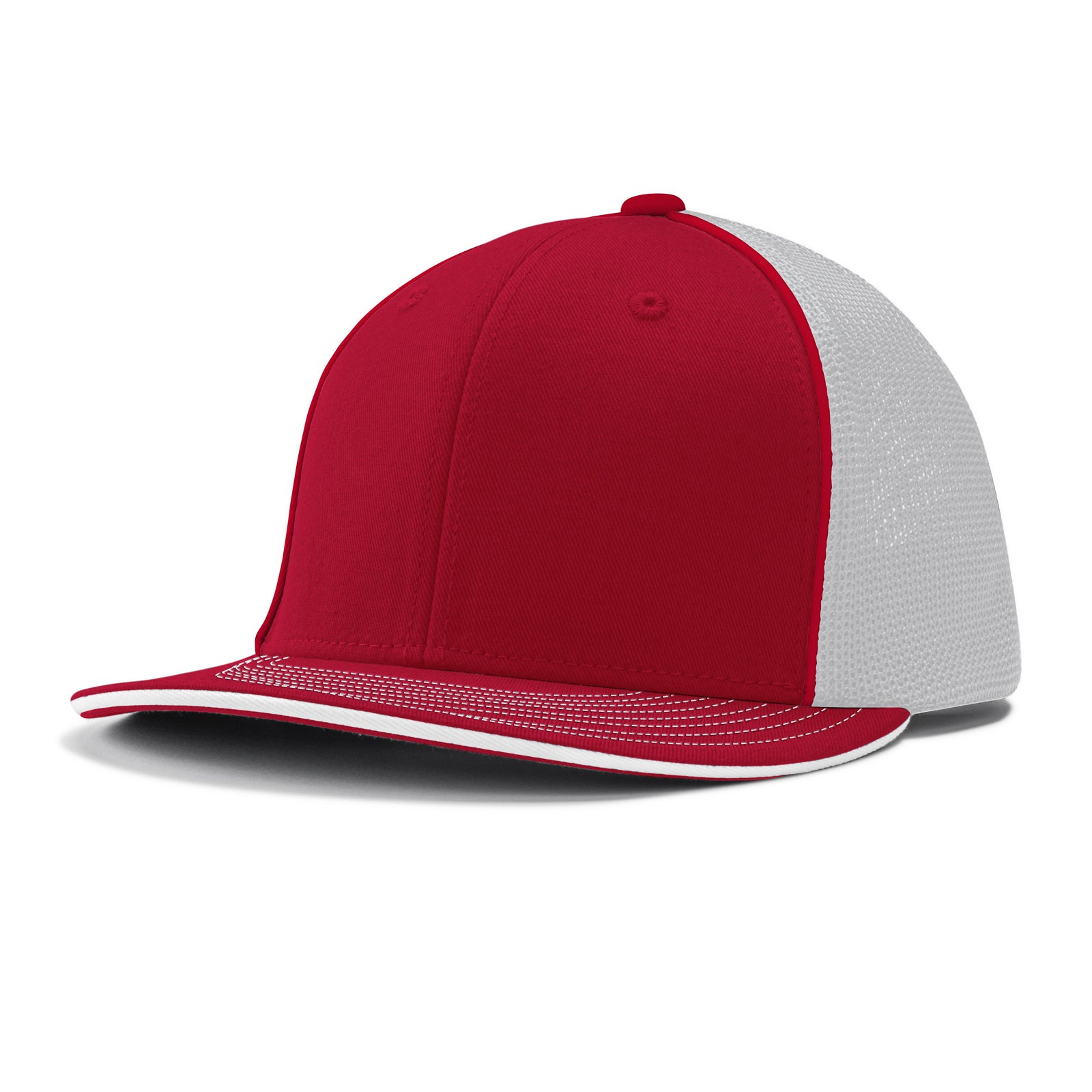 Varsity Cap - SC13 Scarlet White Scarlet w/ Scarlet Pipe, Small/Medium