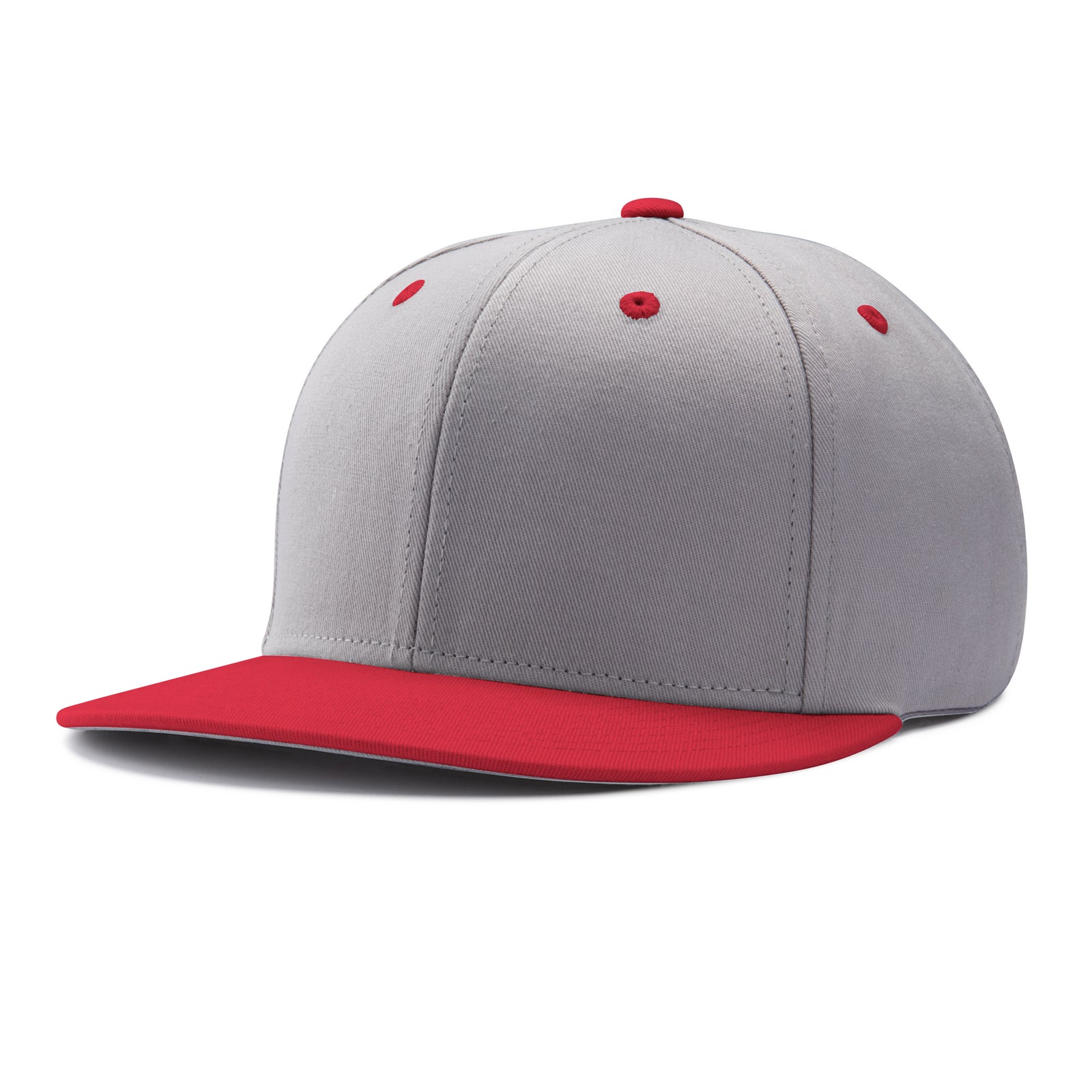 Pennant Snapback - GR6 Grey Grey Scarlet, Medium/XLarge