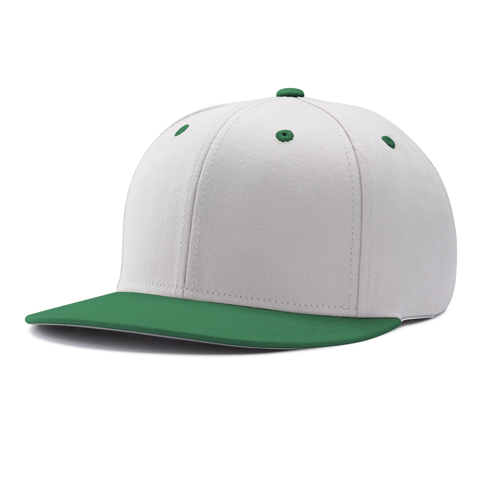 Pennant Snapback - W17 White White Forest Green, Small