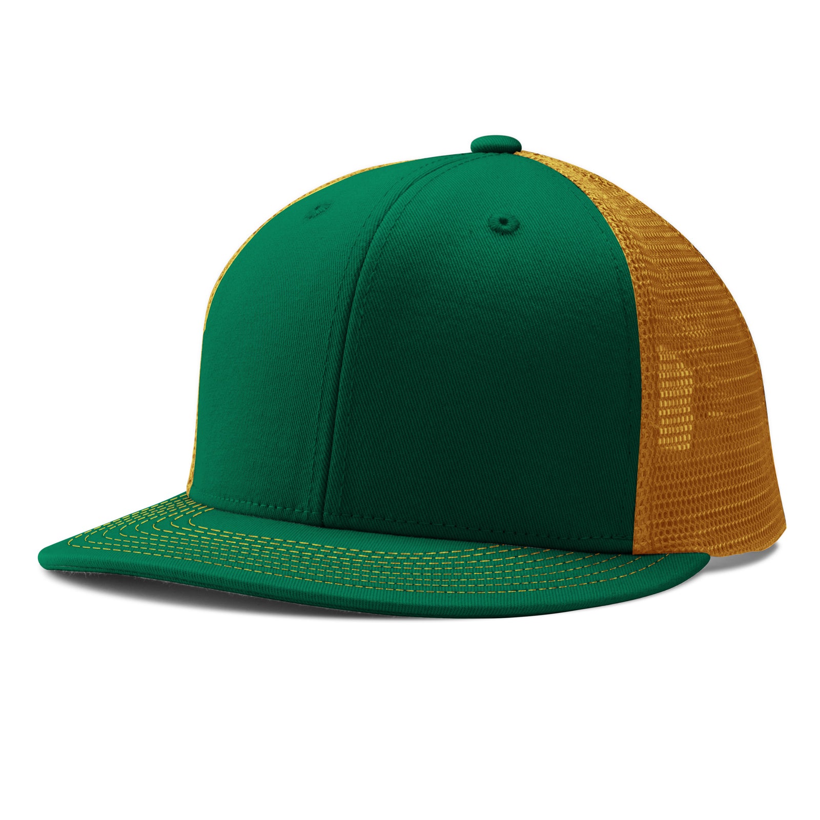 Performance Trucker Snapback - FG4 Forest Green Gold Forest Green