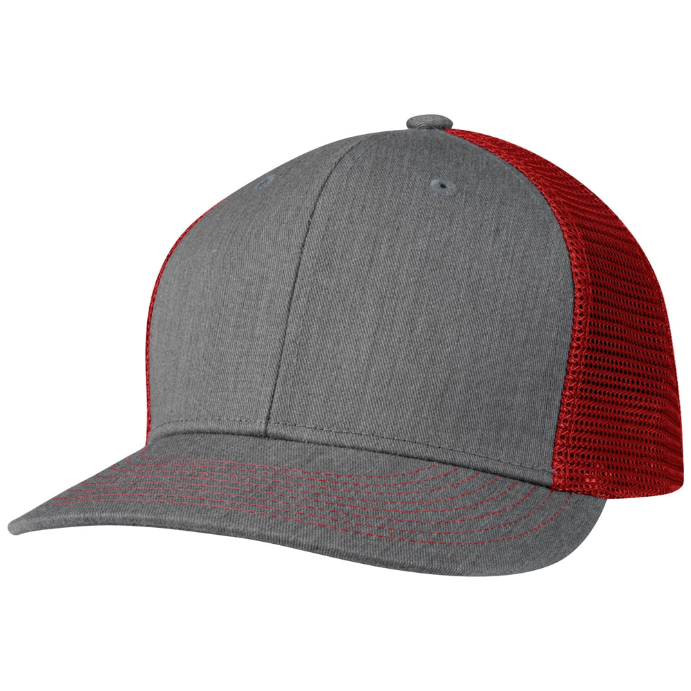 Performance Trucker Snapback - HG6 Heather Scarlet Heather