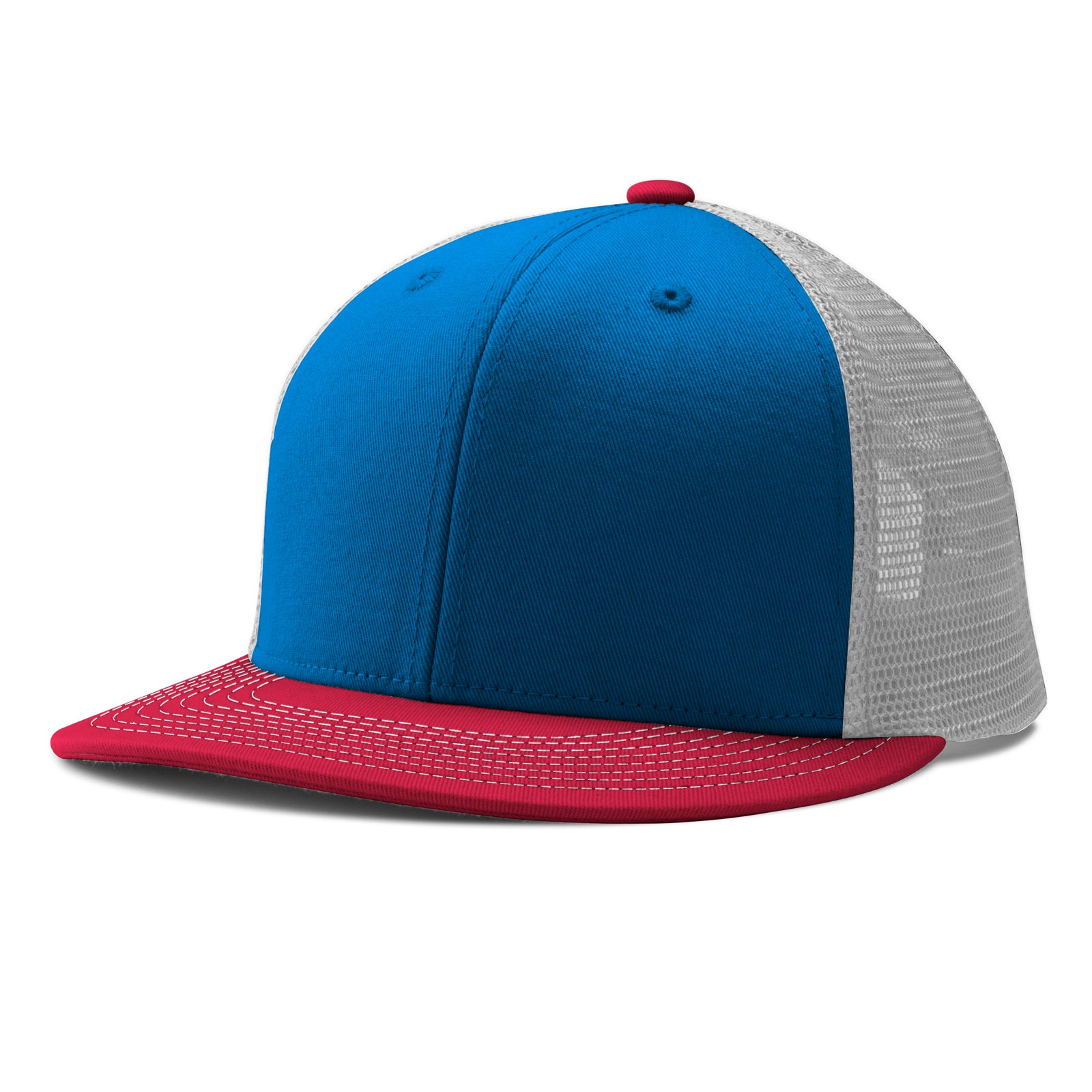 Performance Trucker Snapback - RY10 Royal White Scarlet