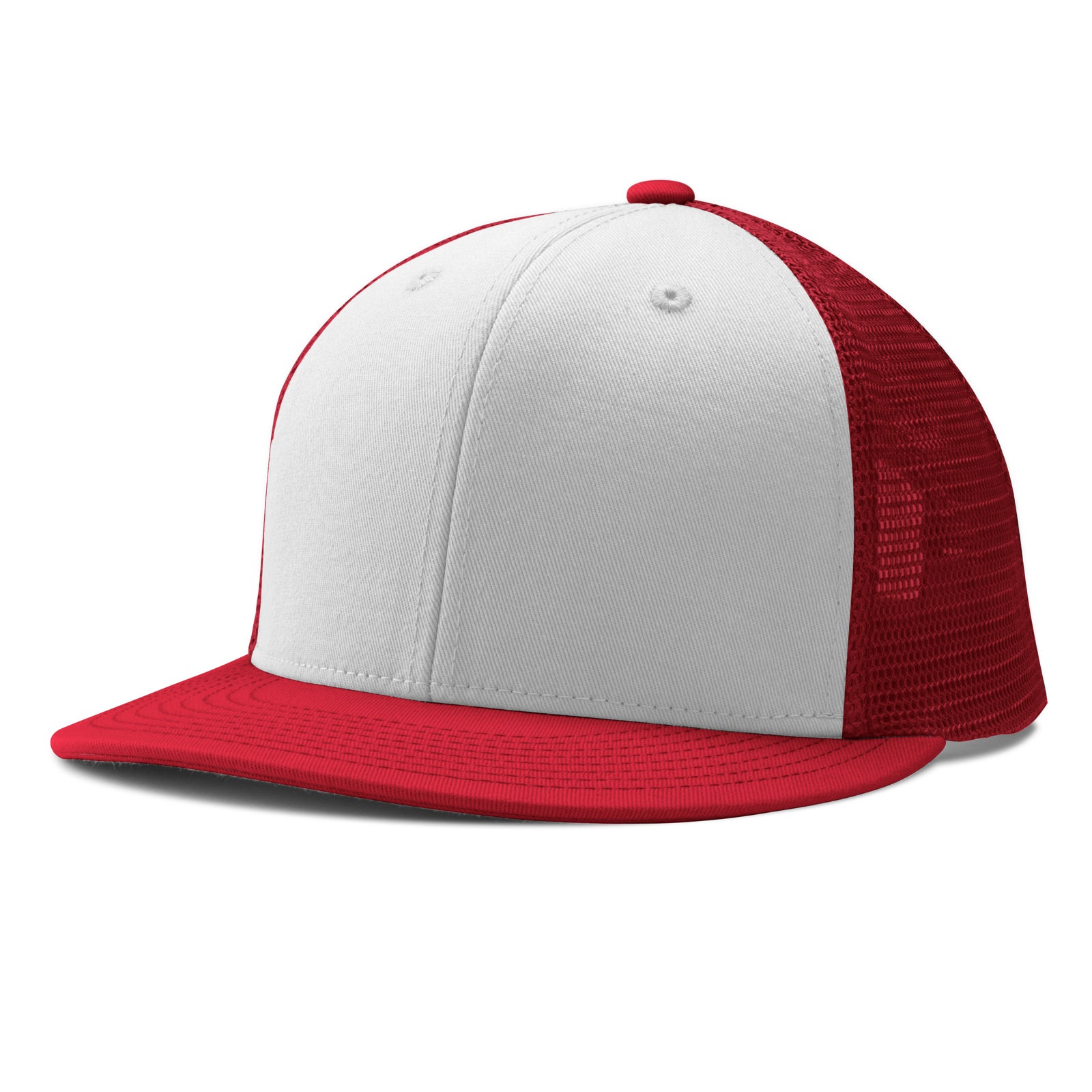 Performance Trucker Snapback - W15 White Scarlet Scarlet