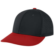 Low Profile Optim Cap - B8 Black Black Scarlet, Large/XLarge