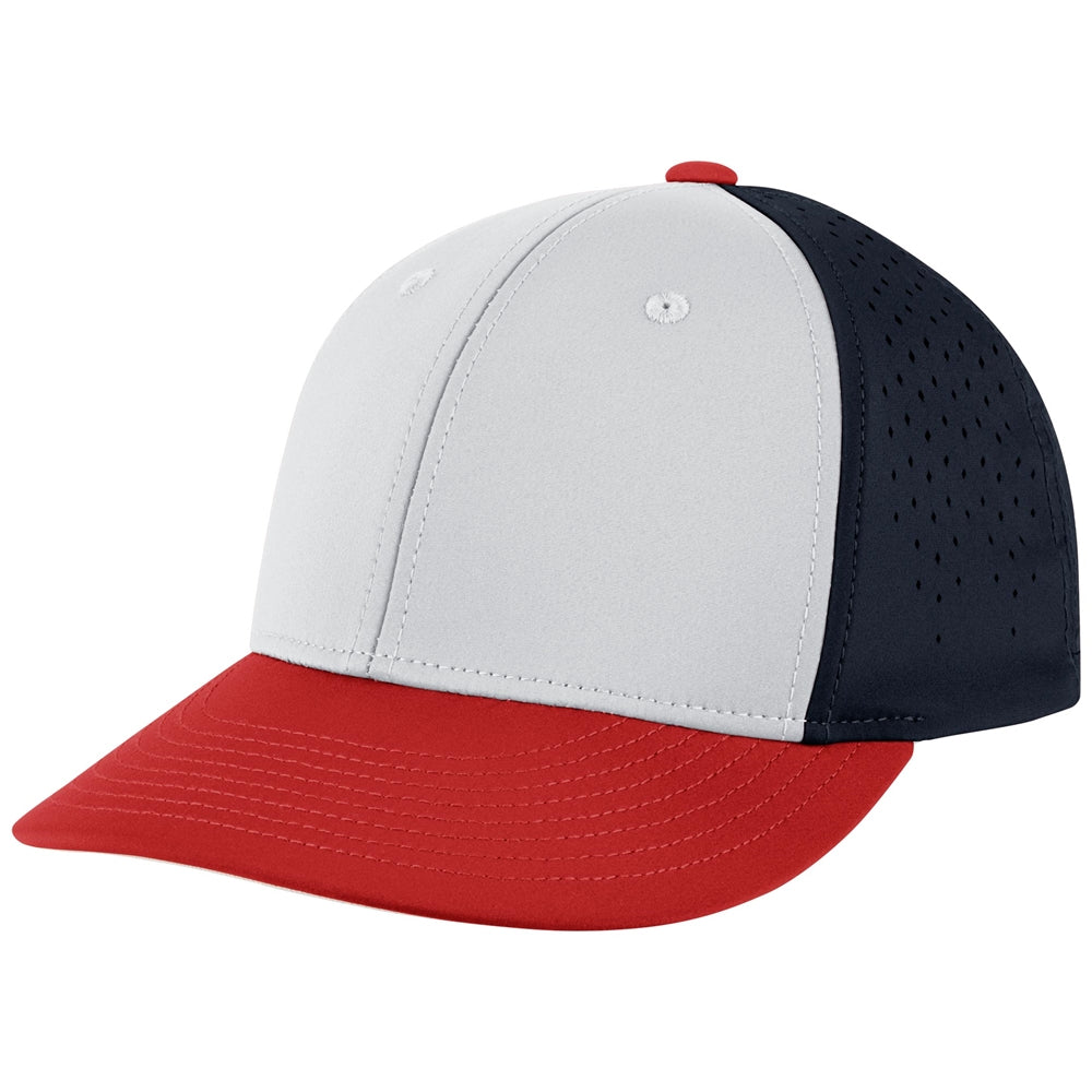 Low Profile Optim Cap - W10 White Navy Scarlet, XXLarge