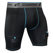 CREASE Poly/Spandex Hockey Jock - Black - Adult - Small
