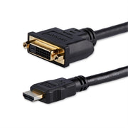 StarTech.com 8in (20cm) HDMI to DVI Adapter, DVI-D to HDMI (1920x1200p), 10 Pack, HDMI Male to DVI-D Female Cable, HDMI to DVI Cord, Black