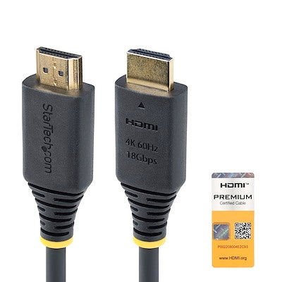StarTech.com - StarTech 1ft HDMI Cable, 4K 60Hz, HDR10/HDCP 2.2, 18Gbps, UHD HDMI 2.0, TPE Jacket