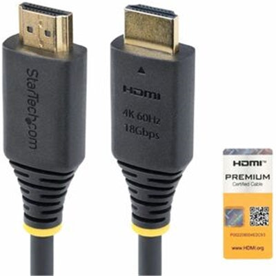 StarTech.com - StarTech 2m HDMI 4K 60Hz, HDR10/HDCP 2.2, 18Gbps, UHD HDMI 2.0 Cable - HDMI2-CABLE-4K60-2M