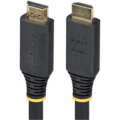 StarTech.com 15m (49.2ft) Active High Speed HDMI Cable 4K 60Hz/1440p 144Hz HDR10/HDCP 2.2/ARC 18Gbps UHD HDMI 2.0 Cord for TV/Monitor/Display TPE Jack